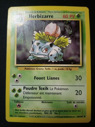 Carte pokémon herbizarre - pokémon,