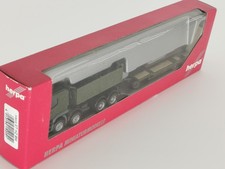 HERPA 1/87ème CAMION IVECO ET HZ BW BENNE ET PORTE ENGIN  +++