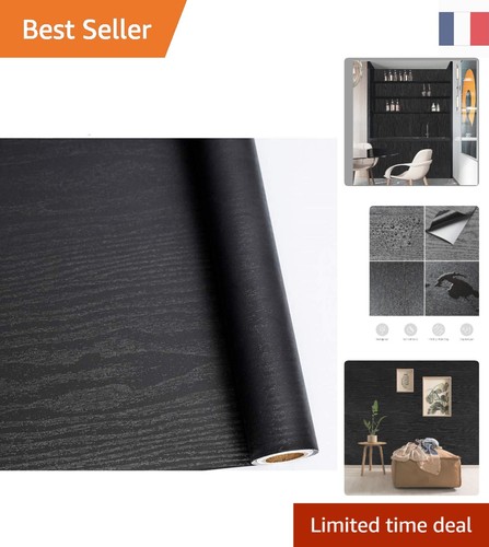 Papier adhésif vinyle noir - adhésif,