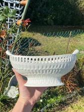 Panier en Faïence blanche
