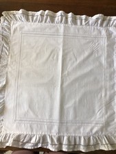 taie d'oreiller ancienne coton Volant en dentelle 