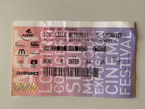 Ticket match losc lille - lille, ol