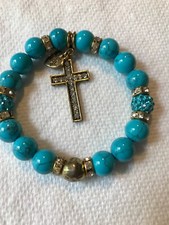 Beaded Blue Bracelet with