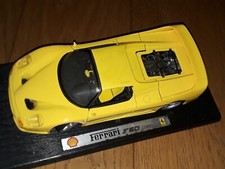 burago ferrari f 50 voiture miniature 1/18 SHELL sport pièces jaune à restaurer