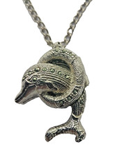 HORA; montre PENDENTIF , DAUPHIN ,strass ; jamais portée ;pile neuve /  2