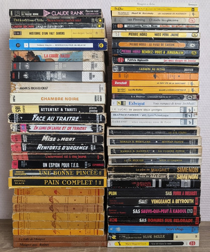 Lot livres poche anciens - 60,