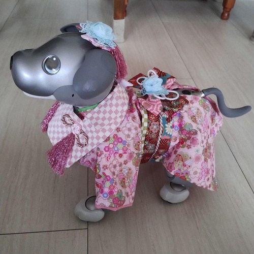 Tenue kimono hifu rose fait