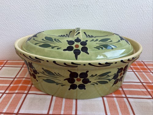 Ancien plat terrine poterie - ancien,