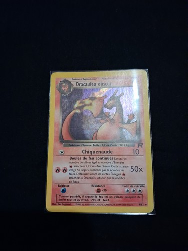 Carte pokemon dracaufeu obscur - carte,