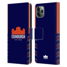 OFFICIEL EDINBURGH RUGBY 2020/21 CRÊTE KIT ÉTUI COQUE EN CUIR POUR APPLE iPHONE