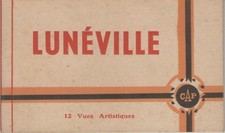 carnet de 12 cartes postales LUNEVILLE