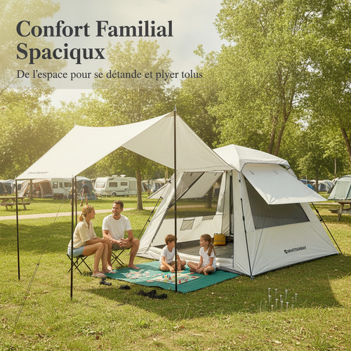 Tente camping familiale - tente,