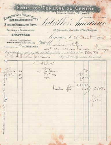 Limoges scierie latrille - limoges,