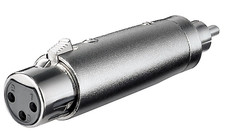 Adaptateur Prise XLR 3 Poles Femelle À RCA Mâle M F Cannon Câble Audio 3P