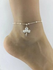 Diamant Trèfle Perlé 10 "