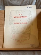 Gabriel-Marie La Cinquantaine Air style ancien partition piano seul Costallat