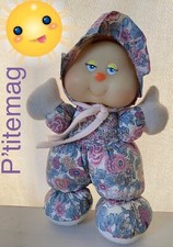 Ancien jouet Peluche doudou Grelots Luciole Ajena Tête phosphorescente.