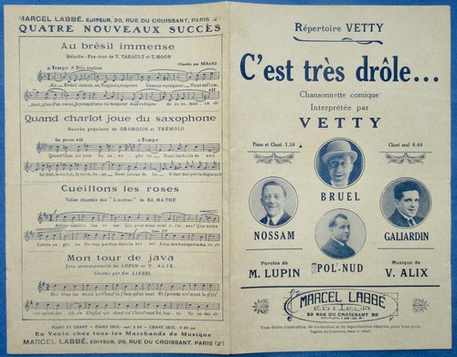 Vetty 1923 partition très - 1923,