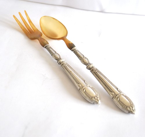 Couverts salade argent - en,