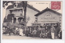 GEVINGEY : cafe du chalet fleuri, bière arlen, route de bourg - très bon
