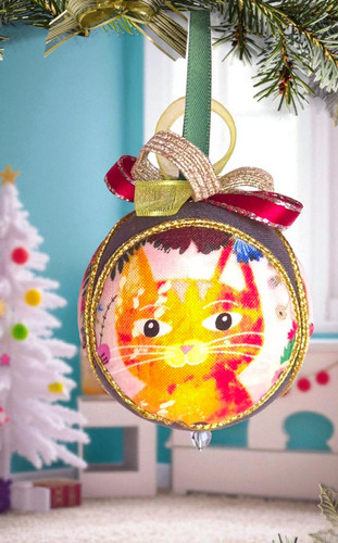 Boule noël trois chats - boule, de