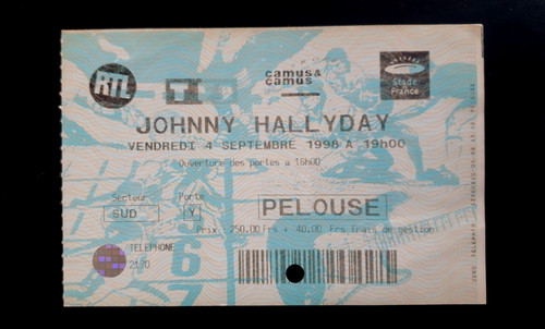 Billet ticket concert - billet,