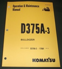 Komatsu D375A-3 Tracteur Dozer