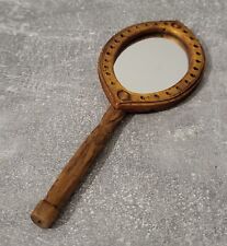 Ancien Miroir à Main Face À