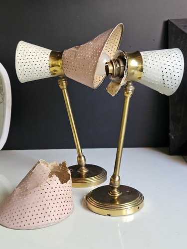 Lampe applique 1950 paire - lampe,