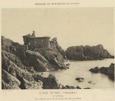 Robuchon. France, L'Ile D'Yeu, Le Château  Héliogravure  17x22  