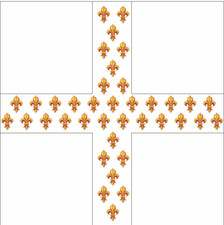 COLONEL INFANTERIE FRANCAISE,ROYAL ROUSSILLON,Drapeau,royaliste,Fontenoy,FRENCH