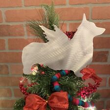 Pembroke Welsh Corgi Angel, Dog Tree Topper, Wreath Decor, Holiday