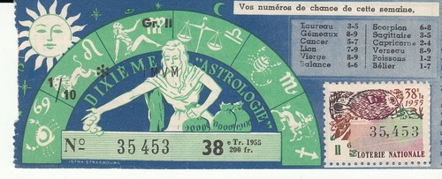 Billet loterie dixieme - billet,