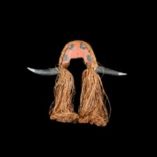 Casque cimier polychrome