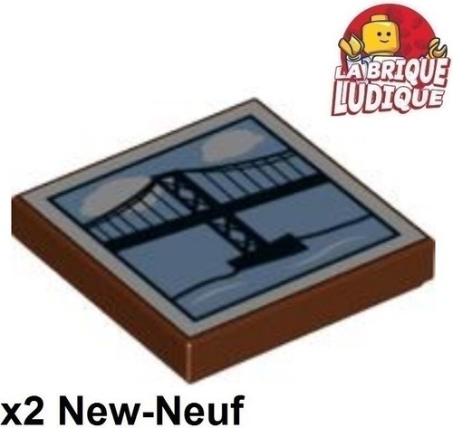 Lego tile decorated 2x2 - tile,