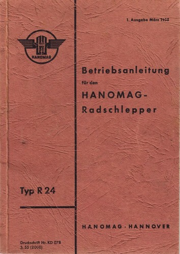 Hanomag r24 chargeur - chargeur, sur