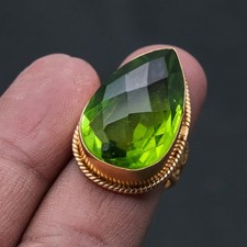 Bague plaqué or bijou fait