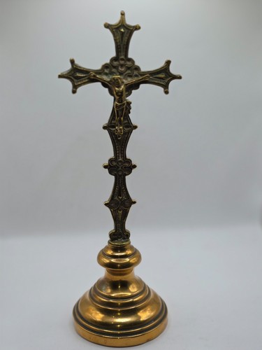 Crucifix laiton jésus sur - laiton,