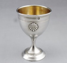 Art déco Coquetier En Argent