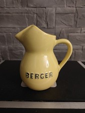 BERGER, pichet publicitaire  ancien, Jaune, 1/2 Litre