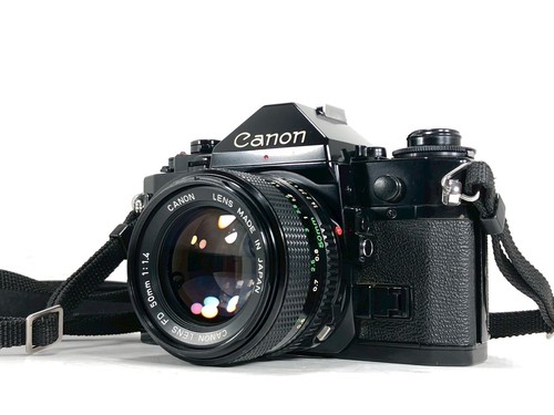 Caméra reflex canon noir - caméra,
