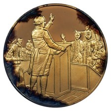 France médaille - Révolution Française - Danton 1759-1794 - vermeil