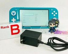 Nintendo Switch Lite Turquoise Blue Console B Rank & AC Adapter 1Day Ship 2560