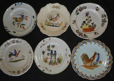 Lot de 6 assiettes XXème