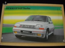 AFFICHE POSTER RENAULT 5 GT TURBO  - R5 GT TURBO