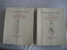 MEMOIRES DE CASANOVA - N° -  2 VOLUMES - BRUNELLESCHI - 1950