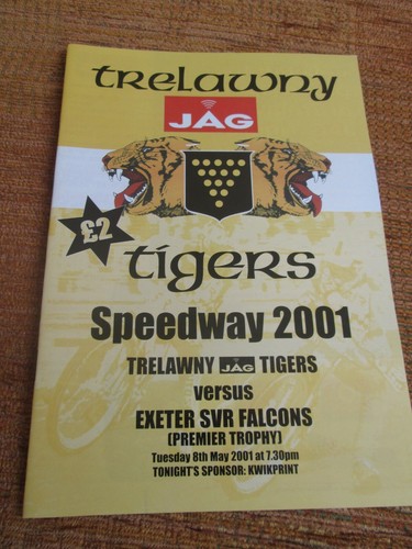 Programme speedway trelawny - speedway,