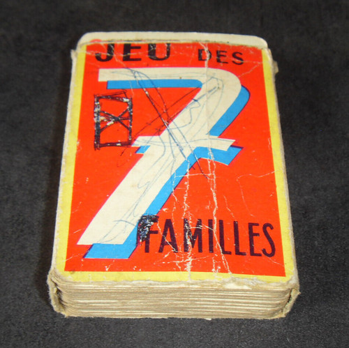 Ancien jeu carte familles - jeu,