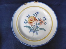 ASSIETTE EN FAIENCE DE L'EST ARGONNE WALY - XIXè - 23 cm 