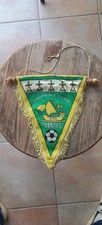 Ancien Fanion 80-90’s FC Nantes vert jaune et blanc franges dorées 